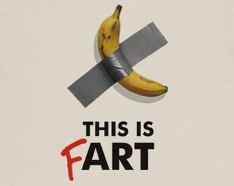 Duct Tape Banana on Wall Art T-Shirt – Funny Modern Art Tee