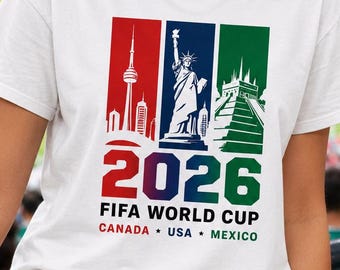Soccer Football World cup 2026 Canada USA Mexico Tee, Fan T-Shirt
