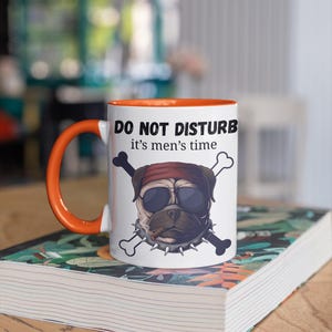 Customized Personalized Accent Coffee Mug for Man&#39;s Time, Gift for Him, Father&#39;s Day Present, Men&#39;s Gift, Unique Custom Mug, Coffee Lover