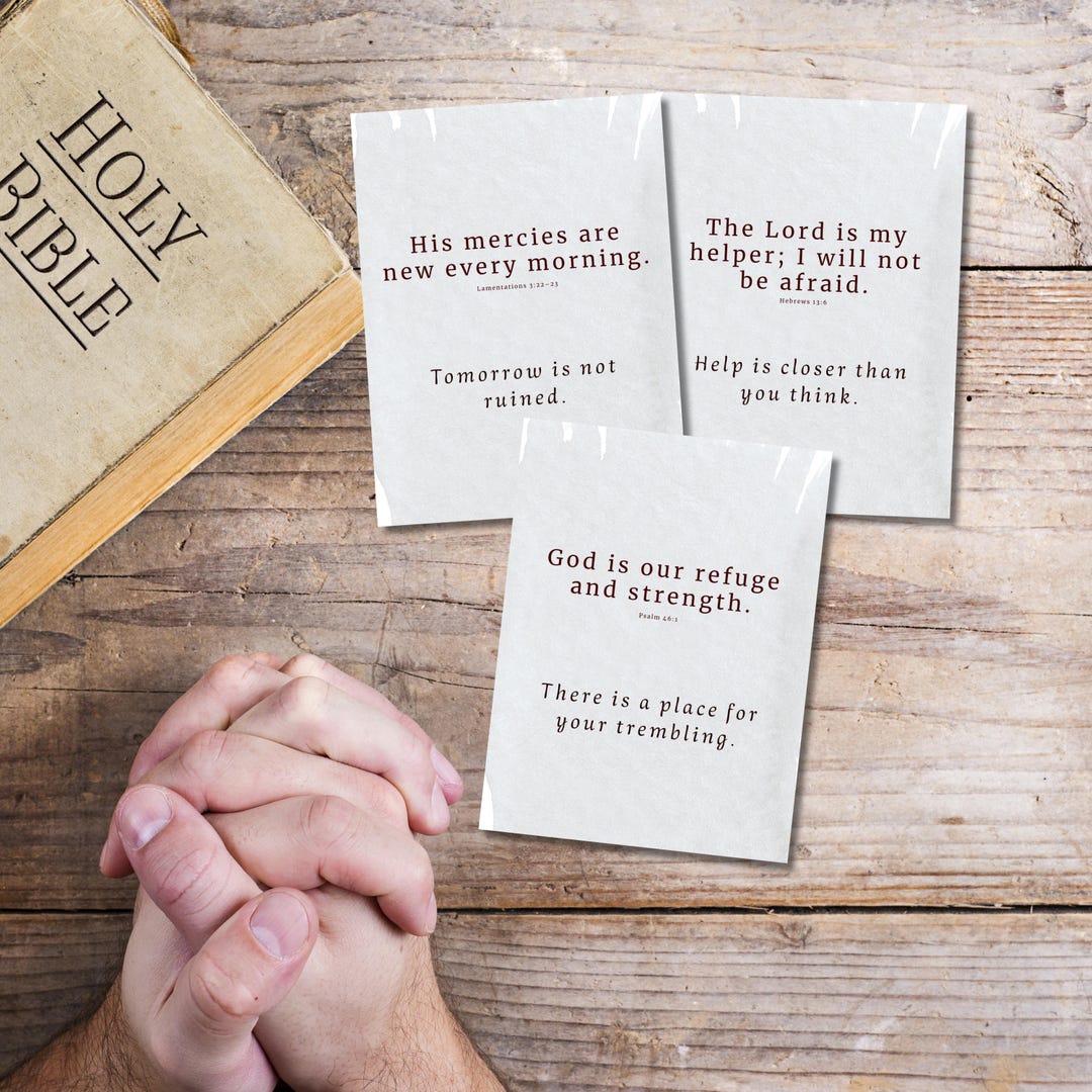 30 Gentle Scripture Cards for Anxious Hearts - Christian Anxiety Bible ...