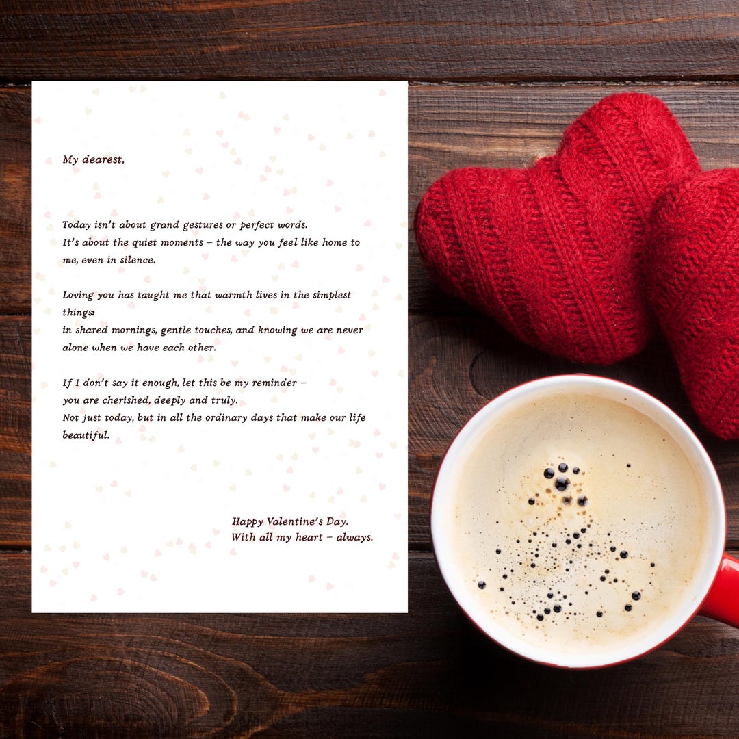 Printable Valentine’s Day Love Letter, Editable Canva Template ...