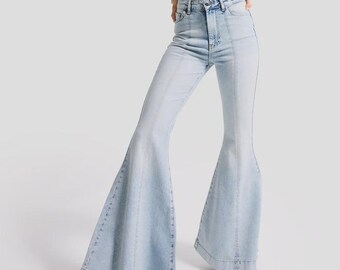 ✨00s！w90cm archive grunge flare denim 最高 のファッション - 00s