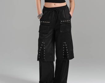 Vintage Macgear Pants Wide Leg Cyber Goth Raver Pants Streetwear