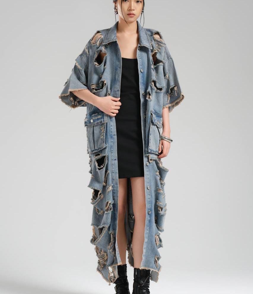 Grunge Trench Coat - Etsy