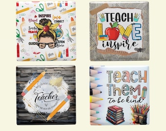 Inspirational Teacher Quote Magnets: Back to School Gift Set