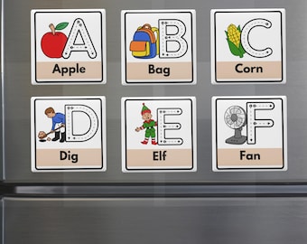 Custom Alphabet Magnets: Educational Fridge & Locker Letters