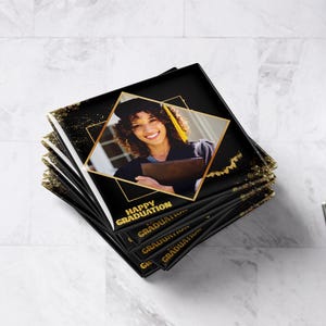Personalized Photo Magnets, Graduation Favors Magnets, Custom Picture Grad Party Magnets Set (Set of 6)