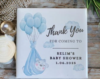 Imanes personalizados con foto para baby shower: recuerdos personalizados (juego de 9)