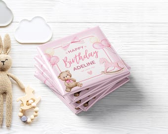 Personalized Birthday Magnet Favors: Girl's Keepsake, Set of 10