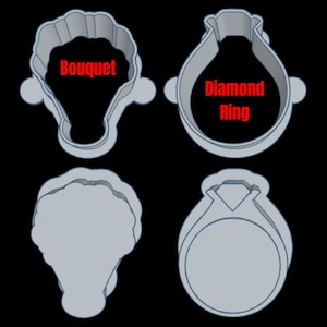 Cake Pop Cutter Set - Wedding Shapes