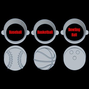 Cake Pop Cutter Set - Sports Shapes