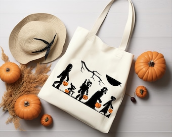 Retro Star Wars Halloween Tote Bag, Darth Vader Pumpkin Bag,Halloween Party Gift,Matching Disney Trip Totes,Mickey's Not So Scary