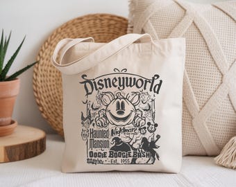 Retro Oogie Boogie Bash Disneyworld Tote Bag, Mickey & Friends Halloween Tote, Oogie Boogie Desing  Bag,Spooky Season Canvas Bag