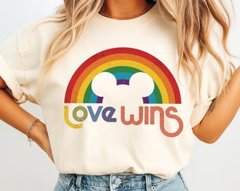 Mickey LGBT T-shirt,Rainbow Mickey Head Shirt,Pride Disney Shirt,LGBT Mickey Shirt,Trans Rights Shirt,Disney Gay Pride T-Shirt