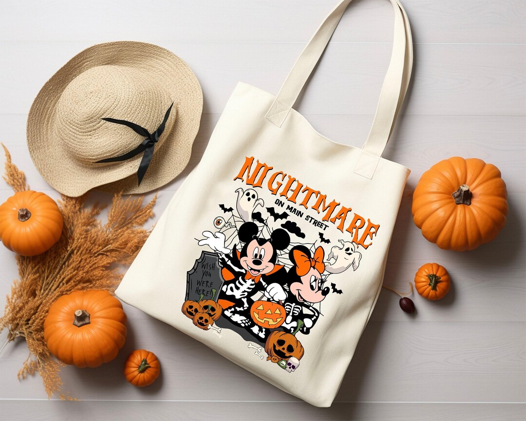 Mickey Mouse Halloween Tote Bag: Spooky Season Trick or Treat ...