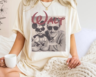 Camiseta vintage de Walt Disney de Comfort Colors, camiseta de hombre de Disney, camiseta de Disneyland, camiseta del Reino Mágico, el lugar más feliz del mundo, regalos para fans de Disney