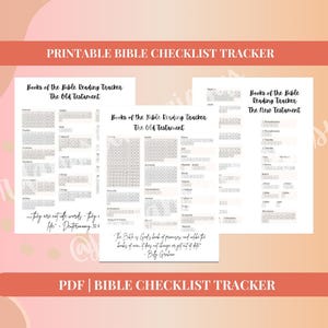 May include: Printable Bible checklist tracker with a black and white grid for marking off each book of the Old and New Testaments. The text reads "...they are not just words, they are life - Deuteronomy 32:4" and "The Bible is God's book of promises, and when the hands of men try to change or get in the way of His promises, they are going to get hurt." - Billy Graham