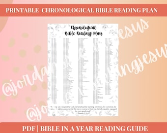 Chronological Bible Reading Plan | Bible in a Year Guide