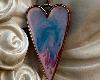 My Heart  Pastel Heart Jewelry By Alteredhead on ETSY  Free Shipping Watercolors