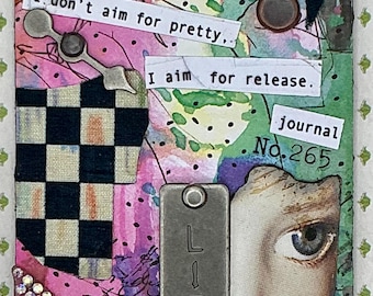 Mixed Media ATC: Colorful - Conceptual Design Collectors  Edition Card By Artist  Alteredhead