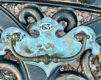 Drawer Number 63 Drawer Pull Vintage Shabby Chic Hardware Designed By Alteredhead