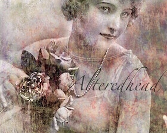 Isabella,Boudoir Art Print , Altered Photo By AlteredHead On Etsy, Victorian Photo Prints , Modified Art Prints, Altered Reproduction Prints