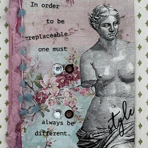 Unwiderstehliche ACEO ORIGINALS Shabby Chic Kunst Künstler Sammelkarte Mixed Media Kunst und Sammlerstücke Statue Büste Fiber Art Alteredhead Auf Etsy
