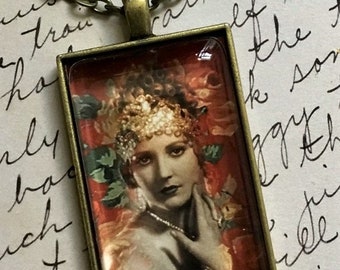 Madame X  BURLESQUE Style Pendant Necklace,  Alteredhead On ETSY ,  Necklaces On Etsy Flapper Jewelry, Gypsy Jewelry, Edgy Jewelry 2020 ETSY