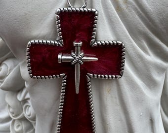 Amen crimson resin  Cross Pendant Necklace Tribute Crosses Jewelry Commemorative Camo Jewelry Trending  Etsy Handmade Alteredhead Etsy