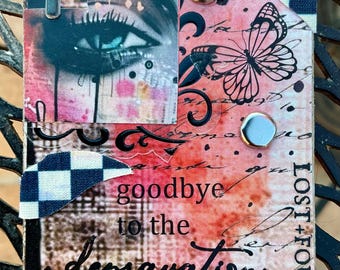 Lost And Found Altered Art Card: Conceptual Gothic ACEO Original