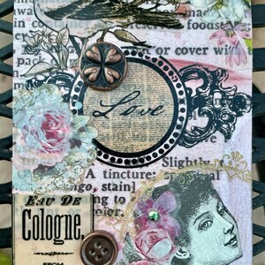 ACEO ORIGINALS Artist Trading Card, Mixed Media, Alteredhead On Etsy, ATC, Original Handmade Design On Etsy, Gifts For Her , Altered Art