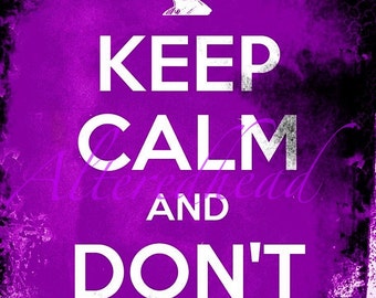 Keep Calm Don't Cry, 5x7 Photo Print Illustration Print  By ALTEREDHEAD Self Help Grief And Mourning Print Original Design Cry Baby