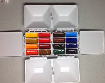 Watercolor Palette | Travel Paint Palette | Portable Paint Kit | Gift for Painter