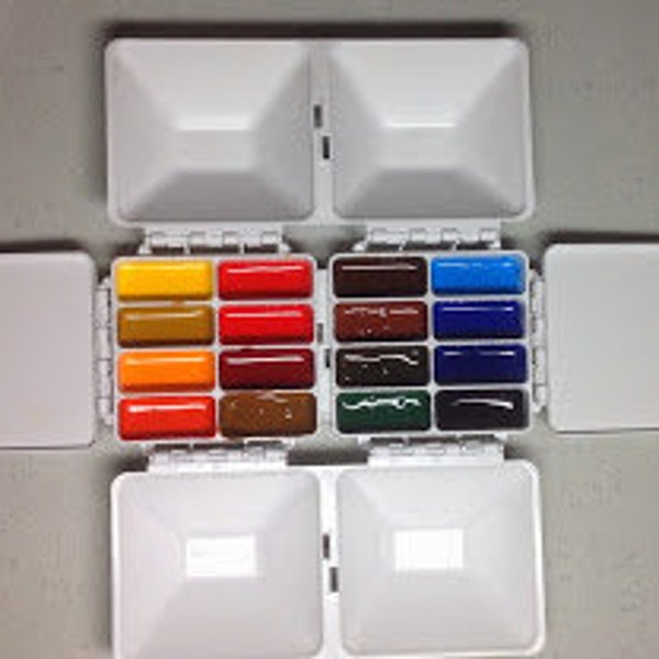 Watercolor Palette | Travel Paint Palette | Portable Paint Kit | Gift for Painter