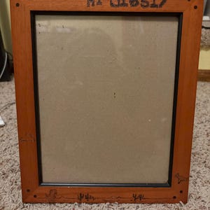No WiFi Dinosaur Game Woodburned Picture Frame