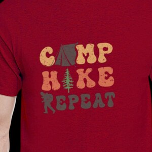 Adventure Awaits DTF Camping Shirt/Customizable Outdoor Tee/Perfect Gift for Campers