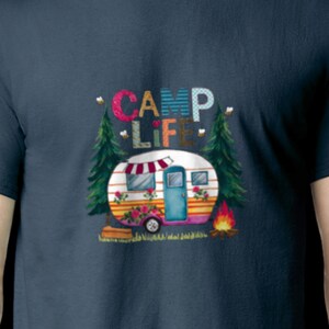Adventure Awaits DTF Camping Shirt/Customizable Outdoor Tee/Perfect Gift for Campers