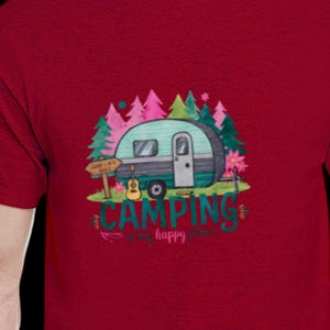Adventure Awaits DTF Camping Shirt/Customizable Outdoor Tee/Perfect Gift for Campers