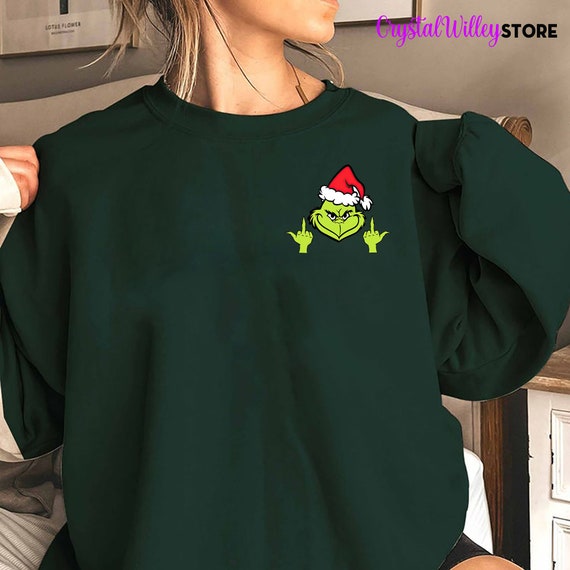 Grinch Felpe Grinch Girocollo Grinch Maglione Il Grinch | Etsy Italia