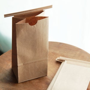 1/2 Pound Kraft Tin Tie Coffee Bags Set of 20-  Custom label printing available