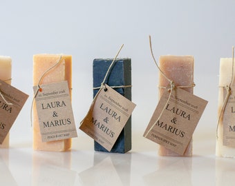 Personalized Soap Favors - 1 oz - Wedding Soap Favors | Shower Favors | Handmade Soap  | Unique Favor Ideas | Guest Soaps | Hotel Soap Bars