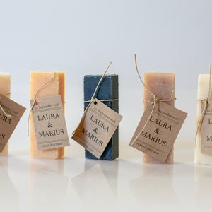 Personalized Soap Favors - 1 oz - Wedding Soap Favors | Shower Favors | Handmade Soap  | Unique Favor Ideas | Guest Soaps | Hotel Soap Bars