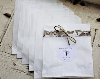 4 3/4 x 6 3/4 Glassine Bags set of 100  || Wedding Favor Bags, Treat Bags, Business Card Envelopes