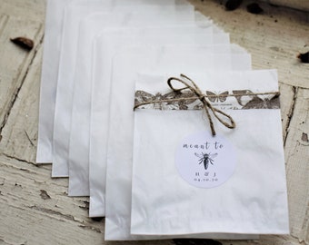 4 3/4 x 6 3/4 Glassine Bags set of 50  || Wedding Favor Bags, Treat Bags, Business Card Envelopes