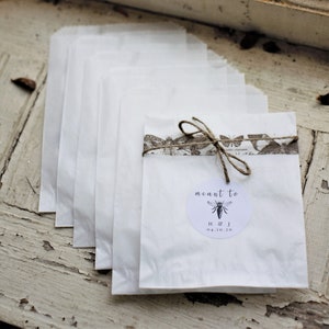 4 3/4 x 6 3/4 Glassine Bags set of 100  || Wedding Favor Bags, Treat Bags, Business Card Envelopes