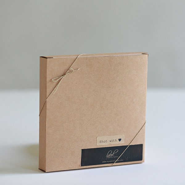 20 - 6 1/4 x 6 1/4 x 1  OR 6 x 6 x 1 1/2  inch Kraft Gift Boxes - Print box, Presentation Box, Card & Stationary Box