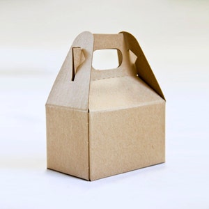 Mini Kraft Gable Box   4 X 2-1/2 X 2-1/2   Set of 16