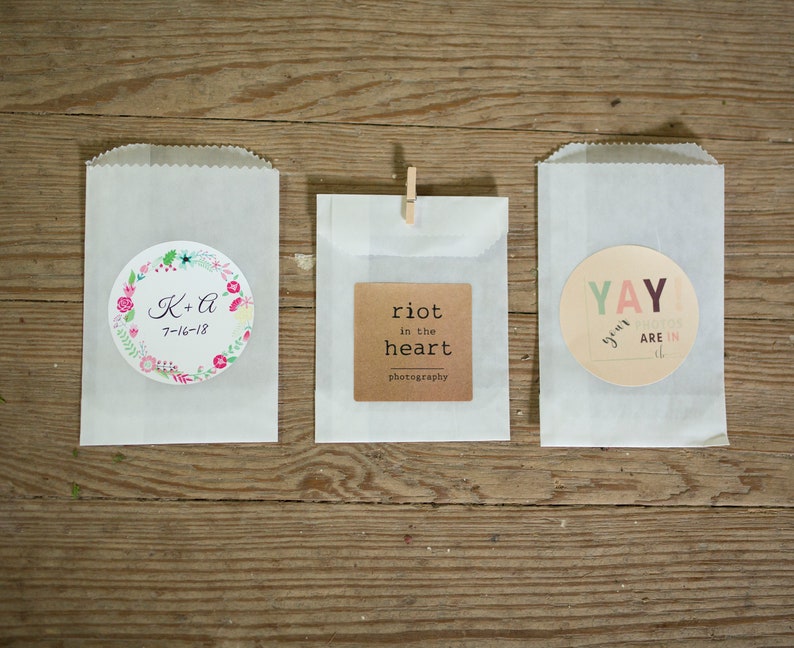 3 1/4 x 4 5/8 Glassine Bags set of 400 Wedding Favor Bags, Treat Bags, Business Card Envelopes image 4