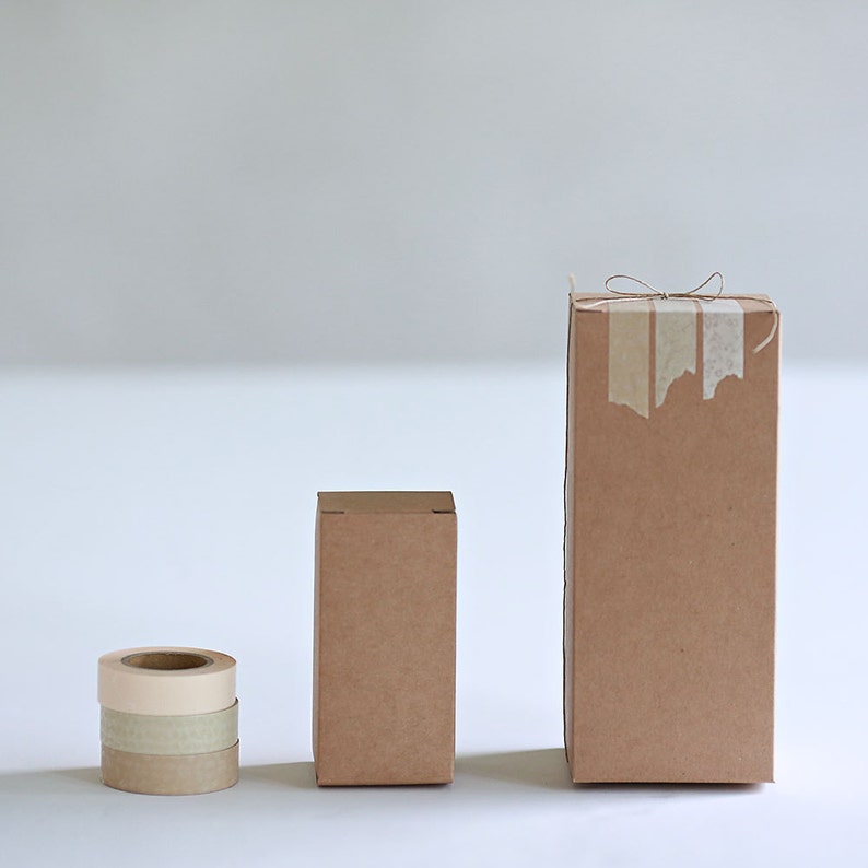 Set of 200 Kraft Gift Boxes Rustic Wedding Boxes Party Etsy