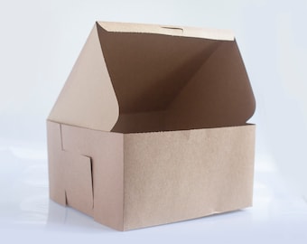 10 x 10 x 5 inch Kraft Brown Bakery Box - Choose your quantity | Cake Box | Bridesmaid Gift box | Brown Gift Box | Birthday Cake Box